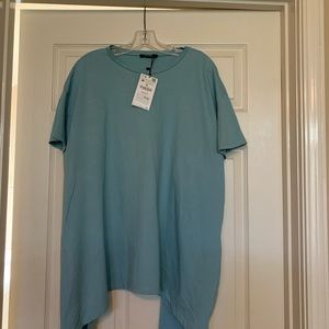 Unique Zara top. Long in front, short in black